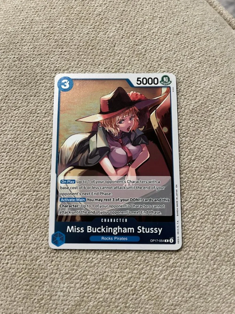 Miss Buckingham Stussy 054 The World's Strongest Warriors (OP17) One Piece Card