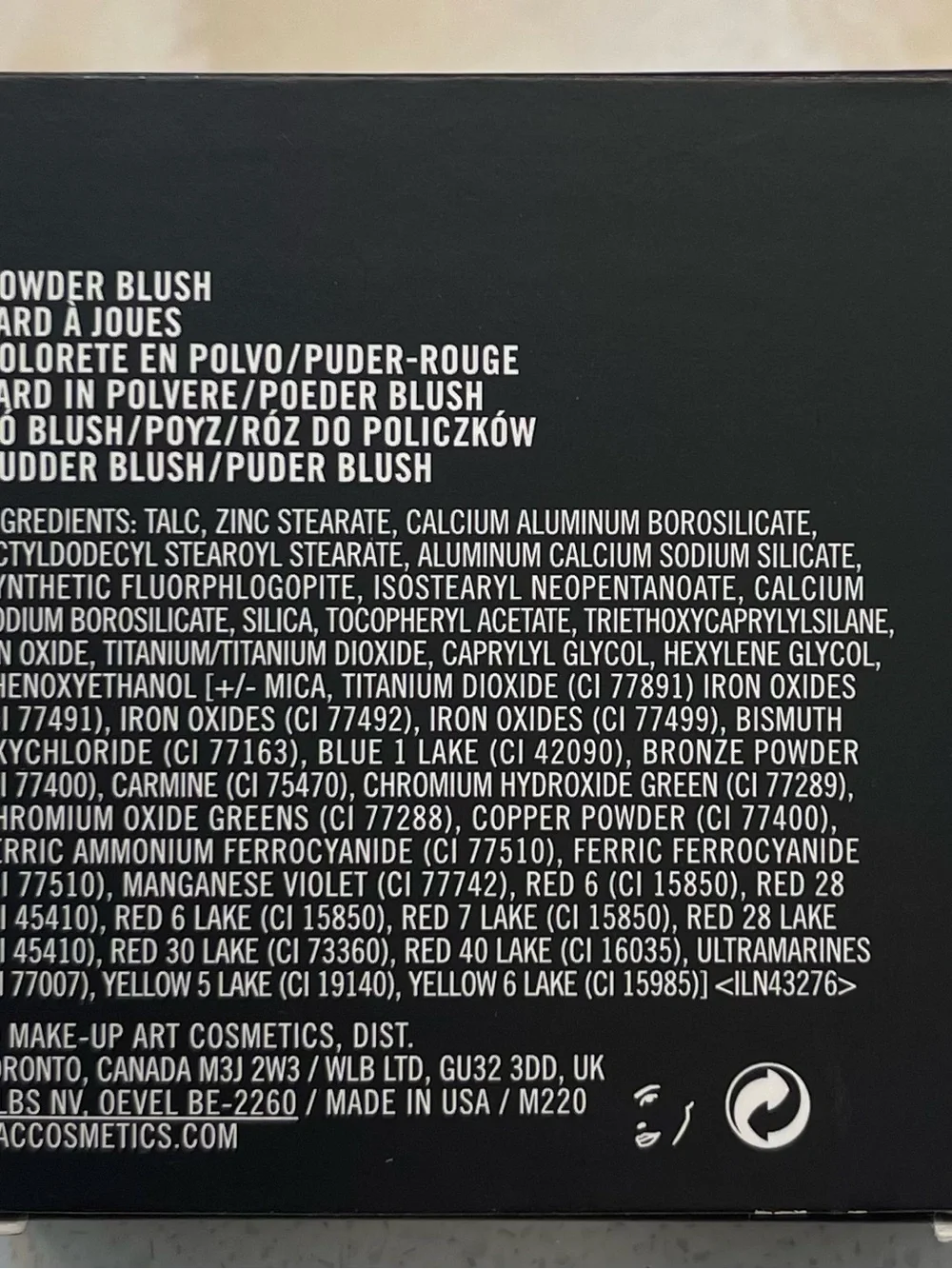 MAC Cosmetics vaulted formula