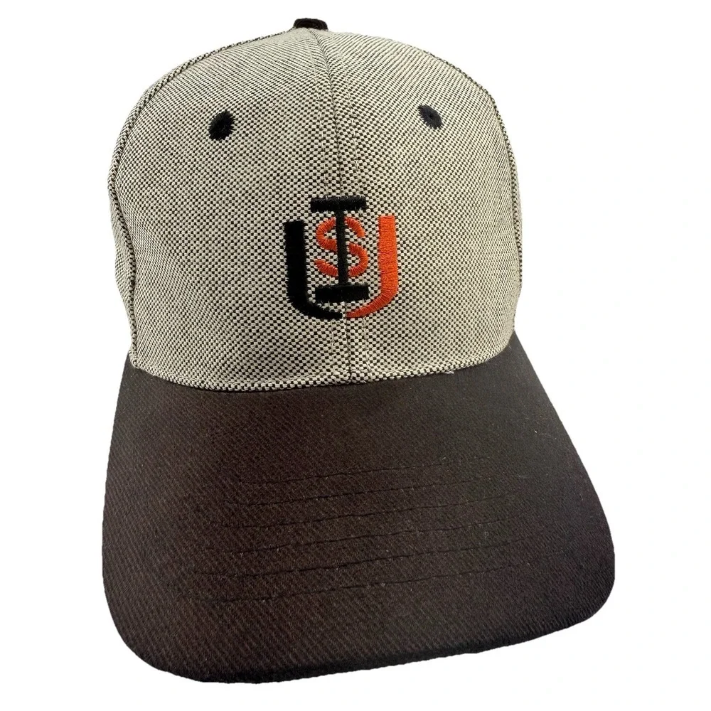 Idaho State University Vintage ISU Ball Cap Brown With Micro Check‎ Embroid Logo