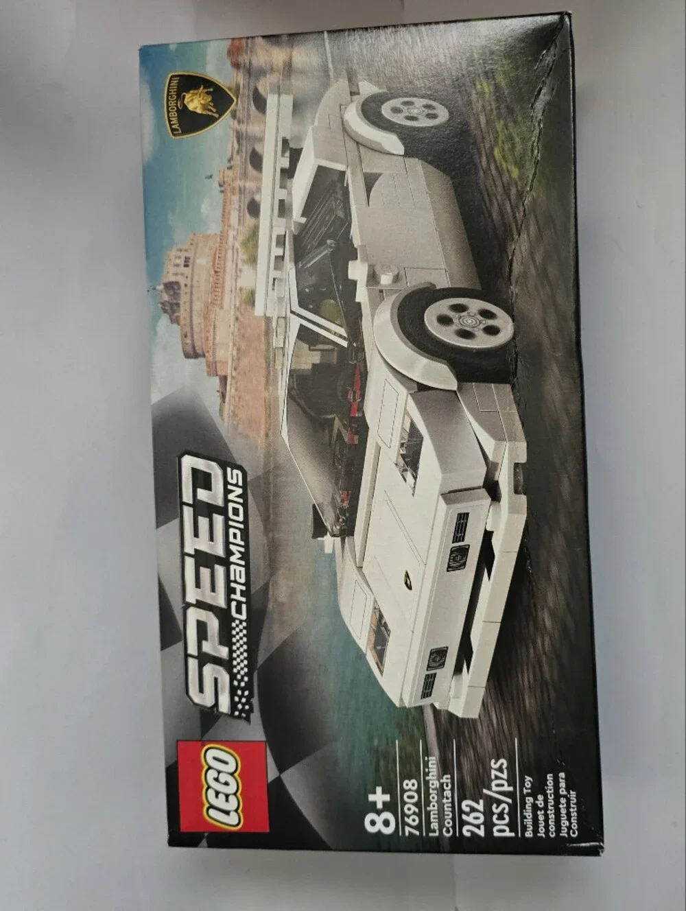Champion White Sports Car Building Set