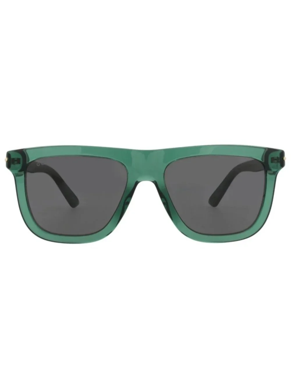 New Gucci Women's Sunglasses Square Rectangle Recycled Acetate Frame Mens Green