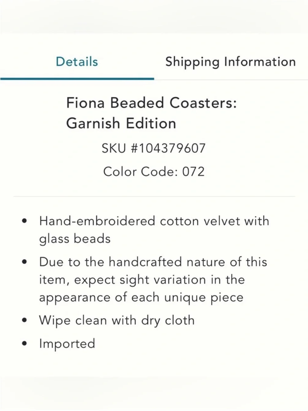 Anthropologie fiona beaded