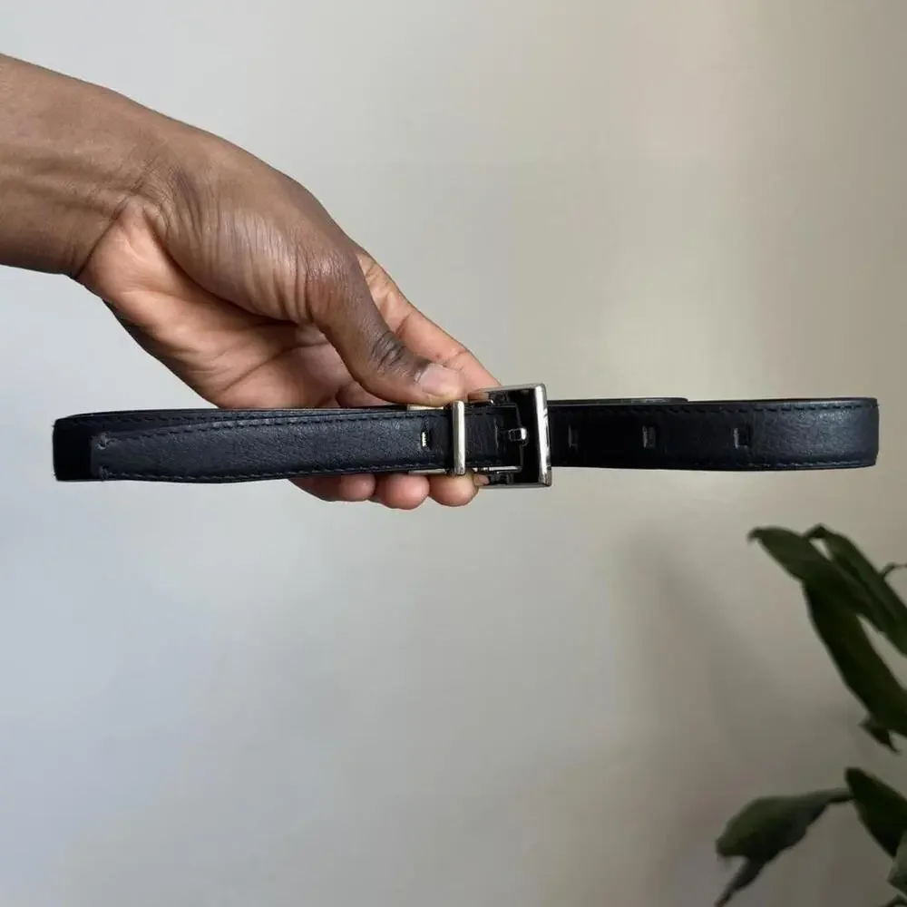 Vintage Calvin Klein reversible black/ brown‎ Leather Belt size L