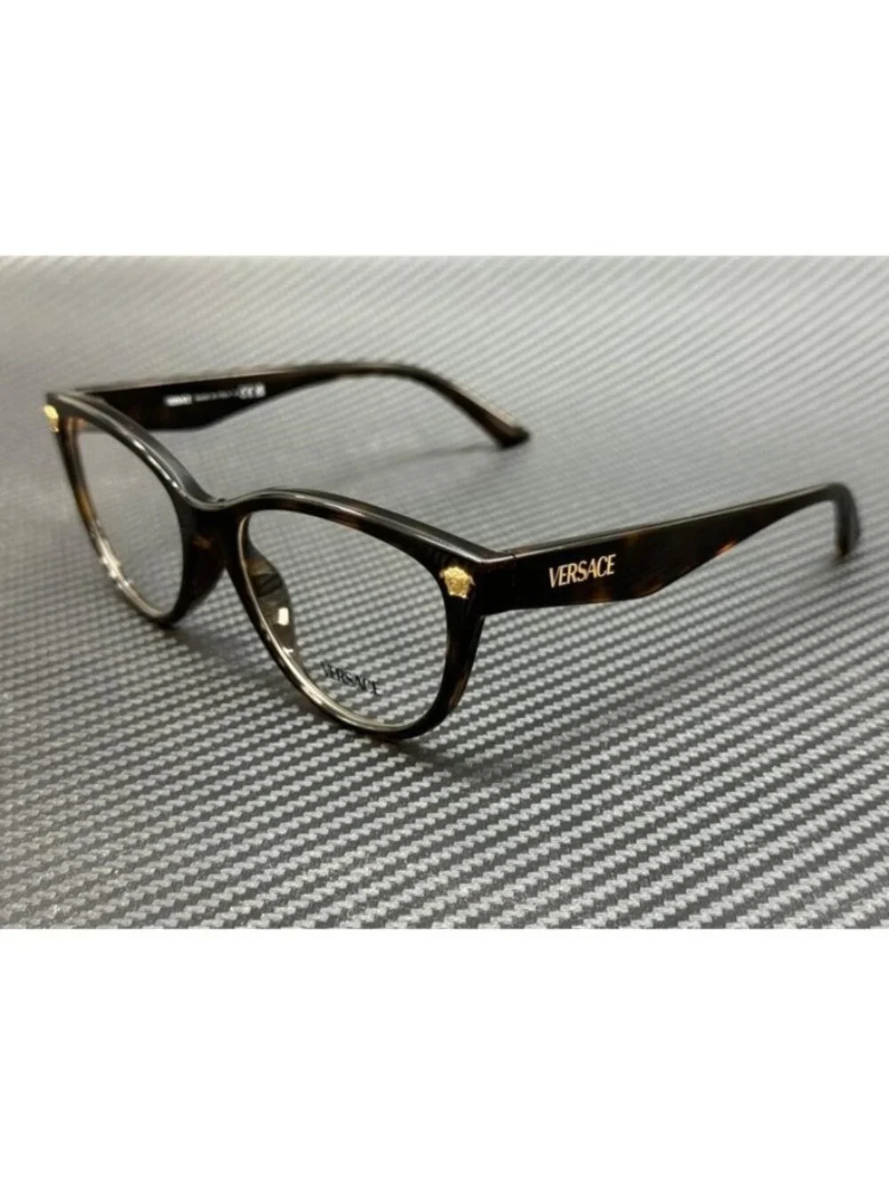 New Versace Women Brown Havana Eyeglasses 54-17-145