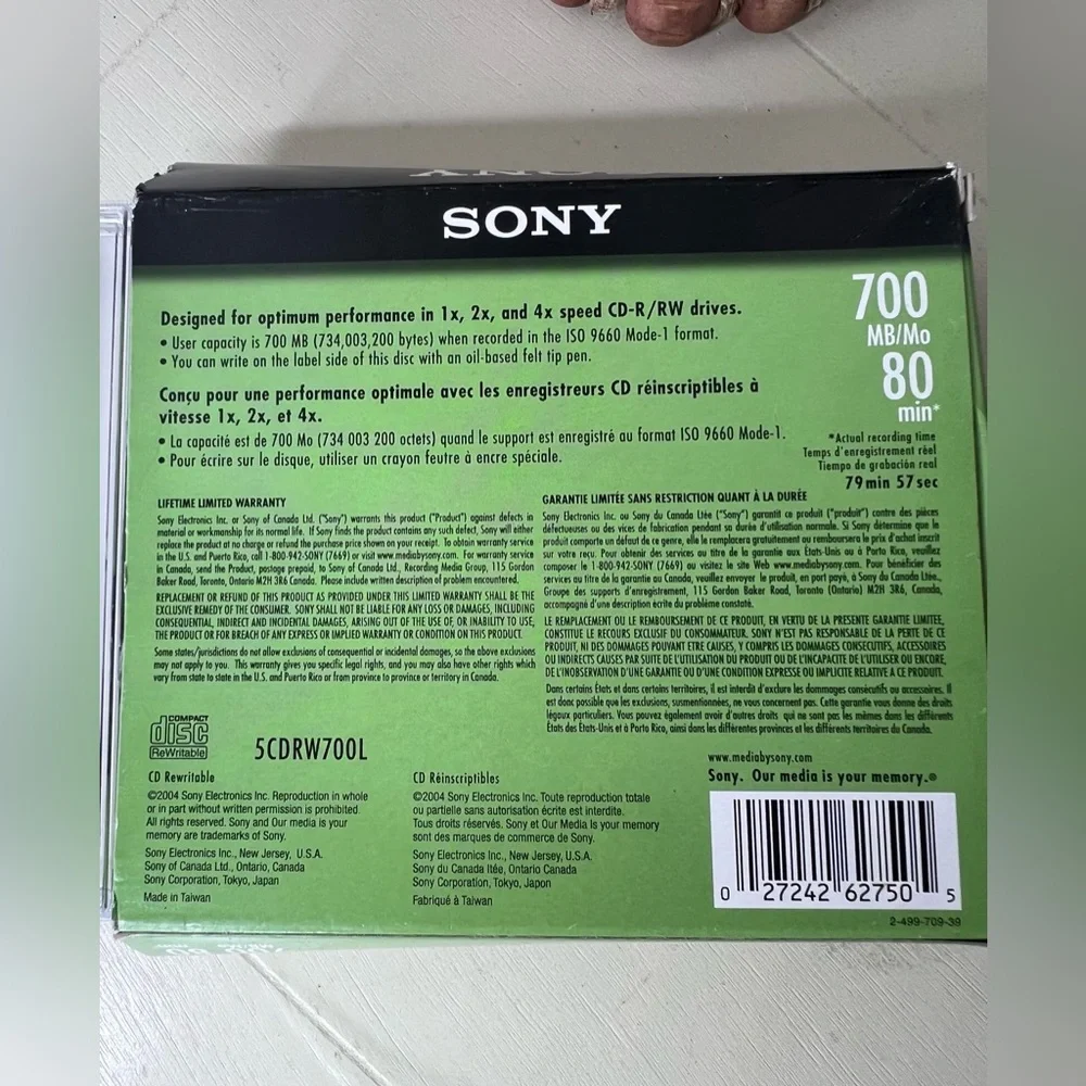 Sony cd rw80