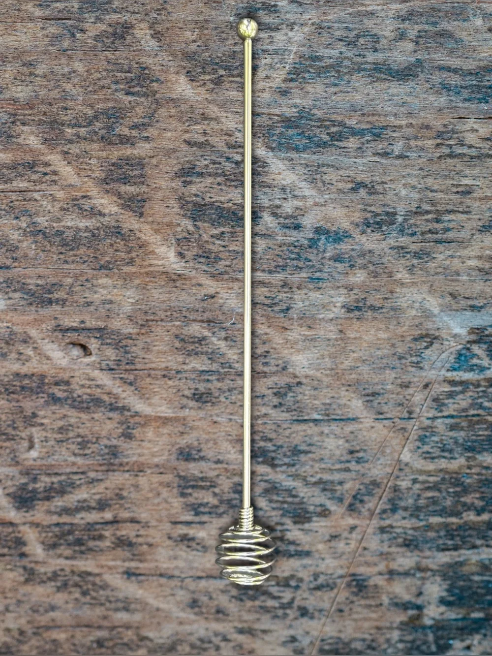 Stainless Steel Wire Honey Dipper Stick 7.5