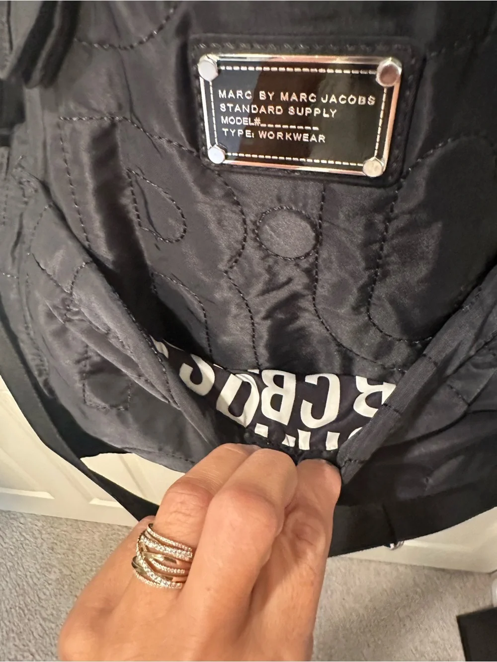 Marc By Marc Jacobs black quilted