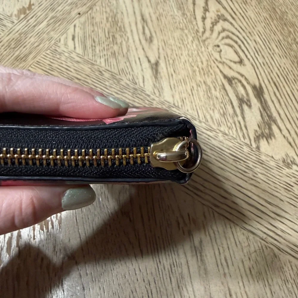 Kate Spade Black Candy Continental‎ Large Zip Around Wallet