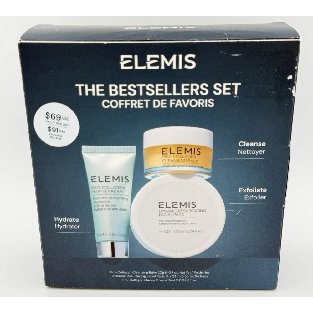 Elemis The Best Seller Set - Cleanse Exfoliate & Hydrate New and Sealed