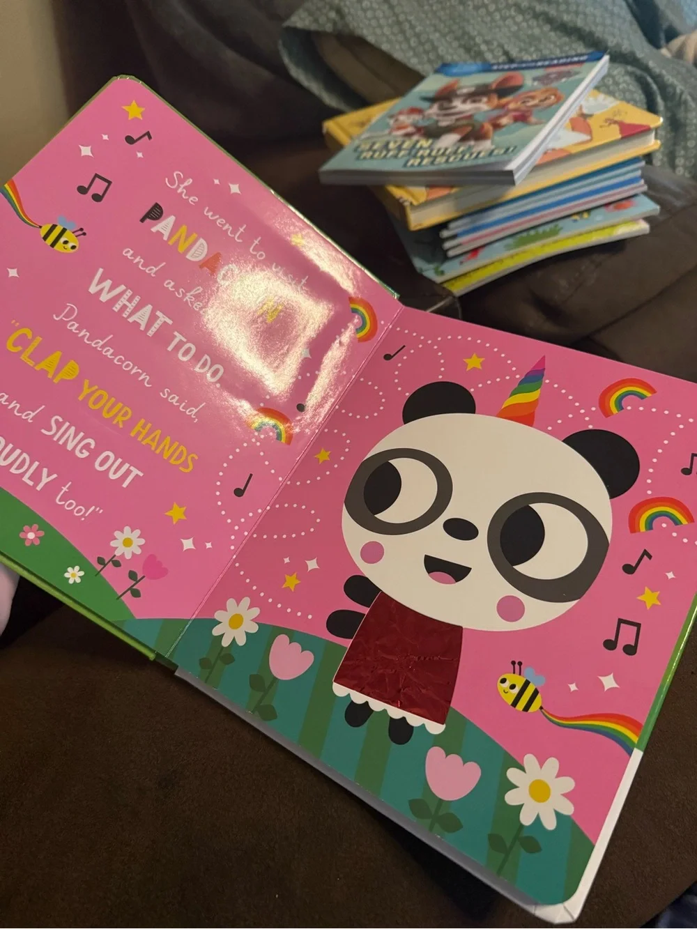 The Bunnicorn Touch-and-Feel Board Book - Pink Bunnicorn