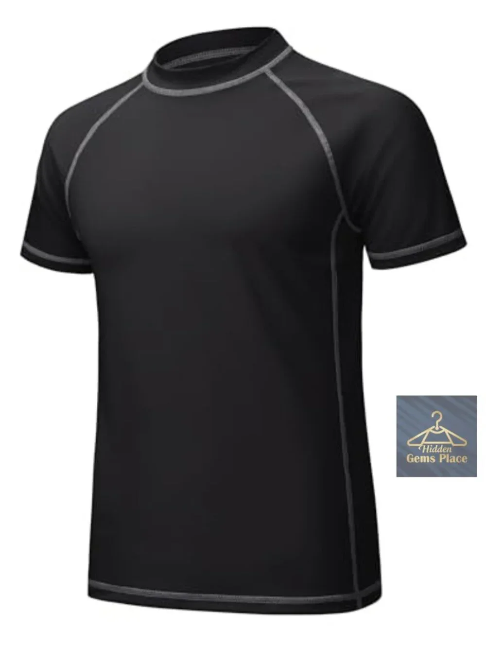 UPF 50+ Mens Rash Guard UV Sun Shirt Quick Dry Swim Shirt
