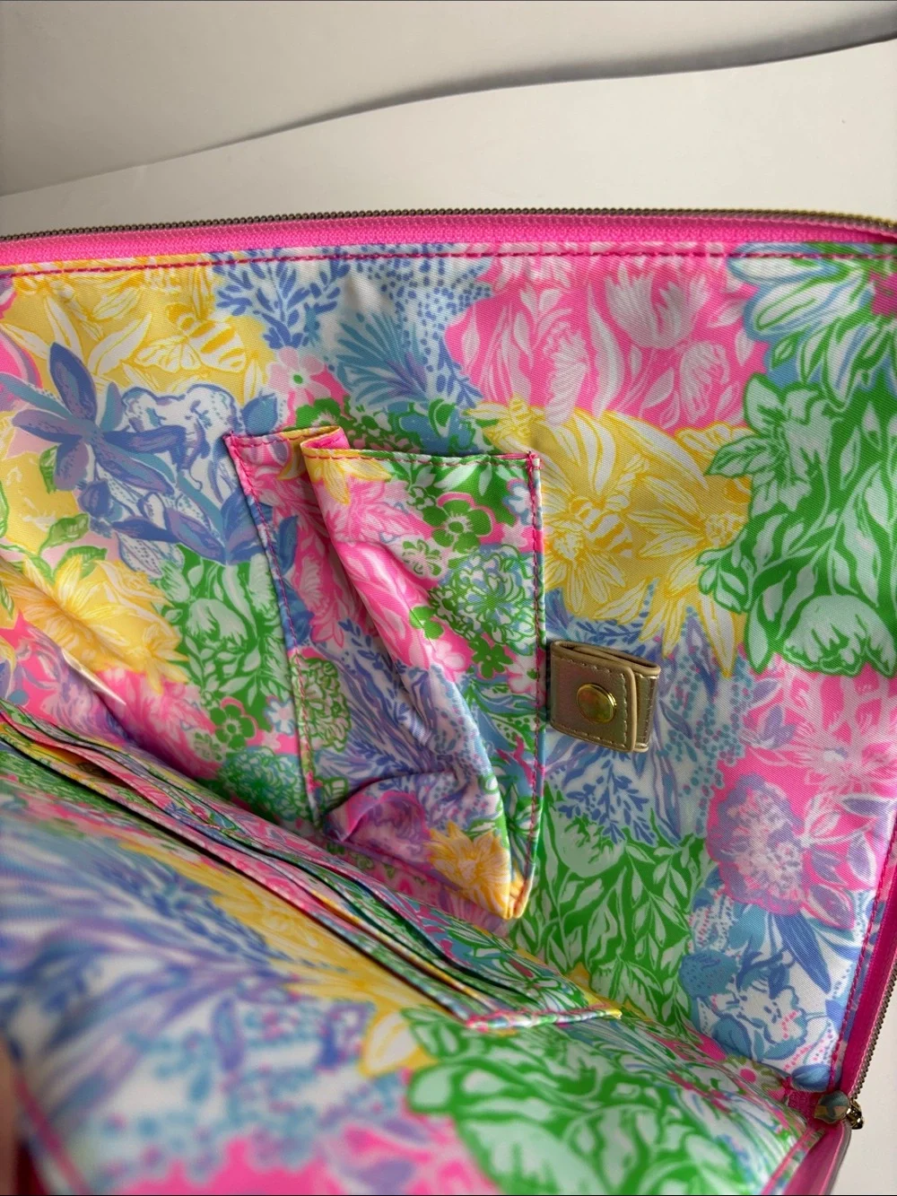 Lilly Pulitzer shiny gold