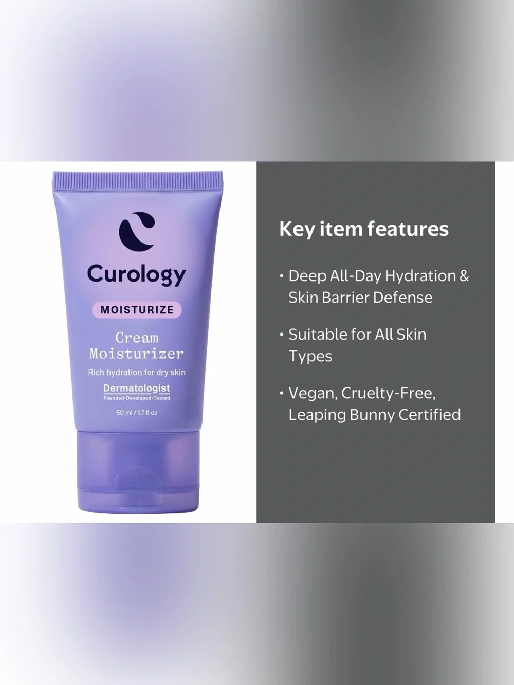 Curology cream moisturizer