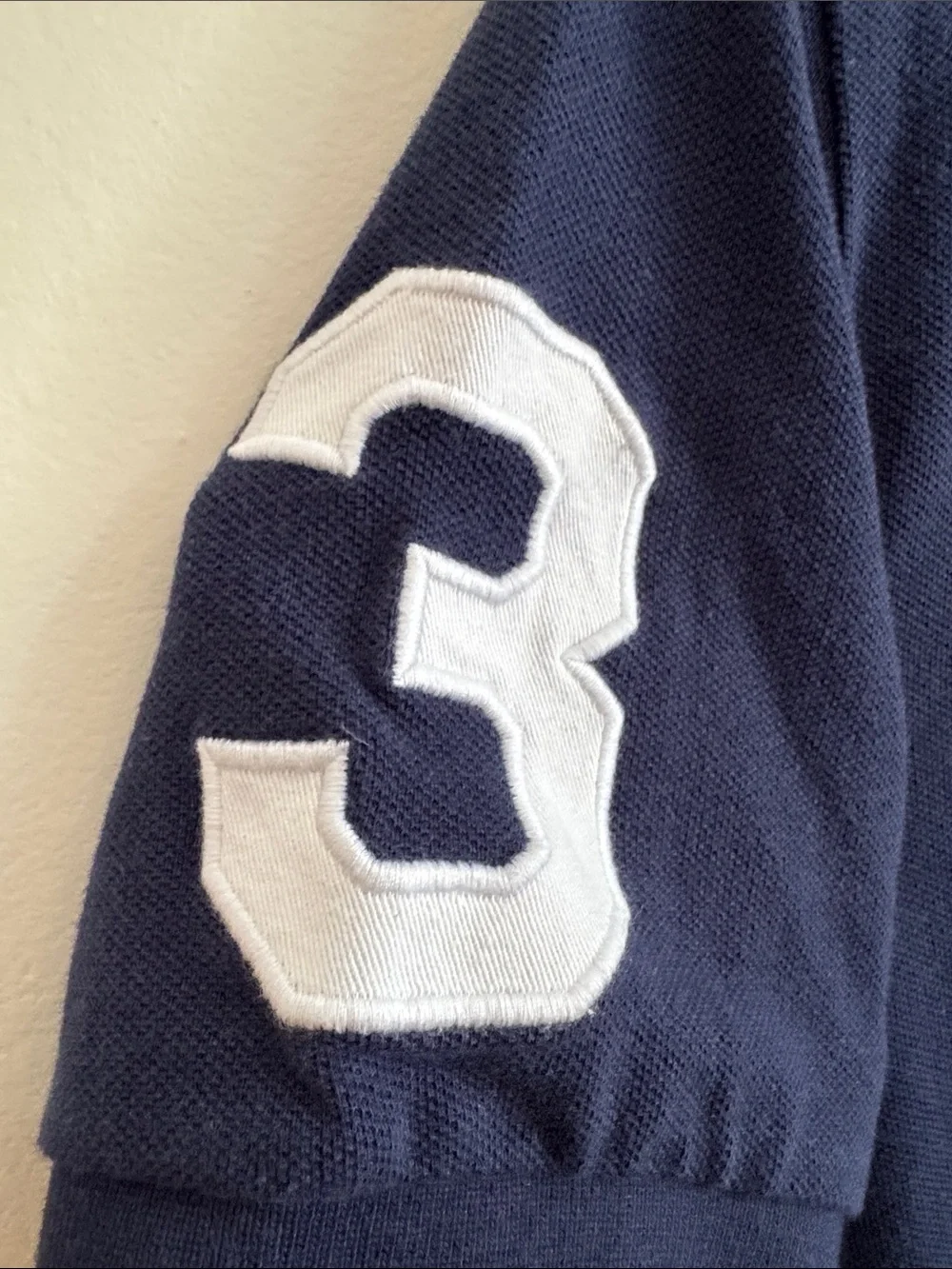 Ralph Lauren Navy Polo with Embroidered 3 horse crest