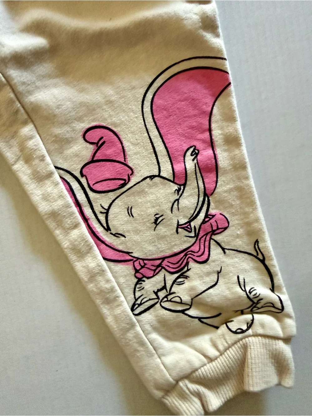 Disney Dumbo Beige and Pink Kids Sweatshirt & Jogger Set