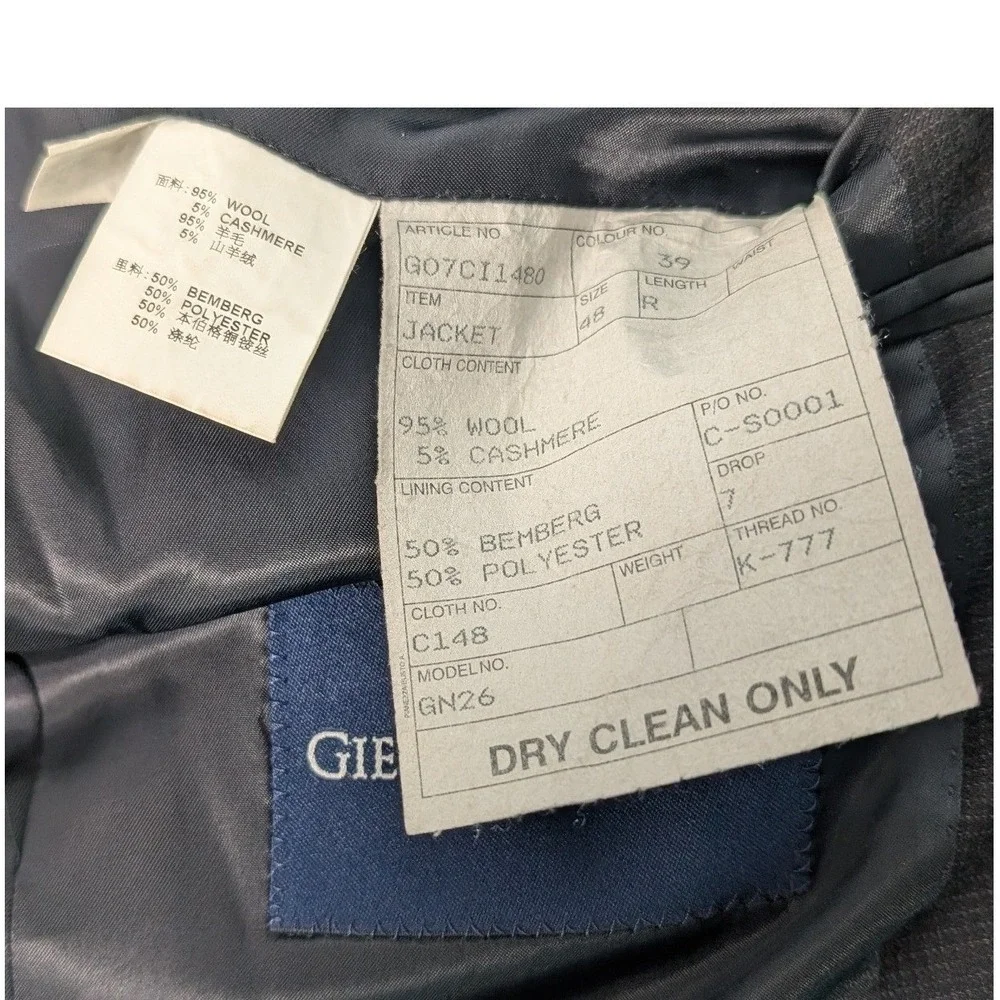 Gieves & Hawkes measurements shoulder