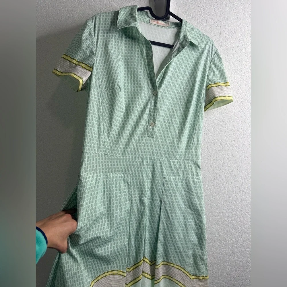 Tory Burch printed green