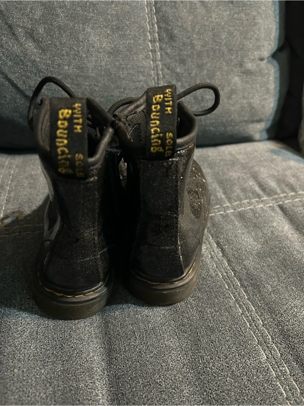 Dr. Martens shiny black