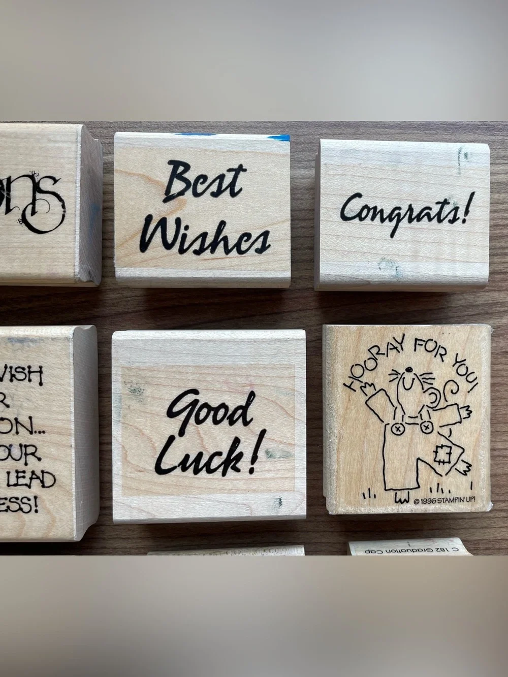 Stampin Up! vintage wood