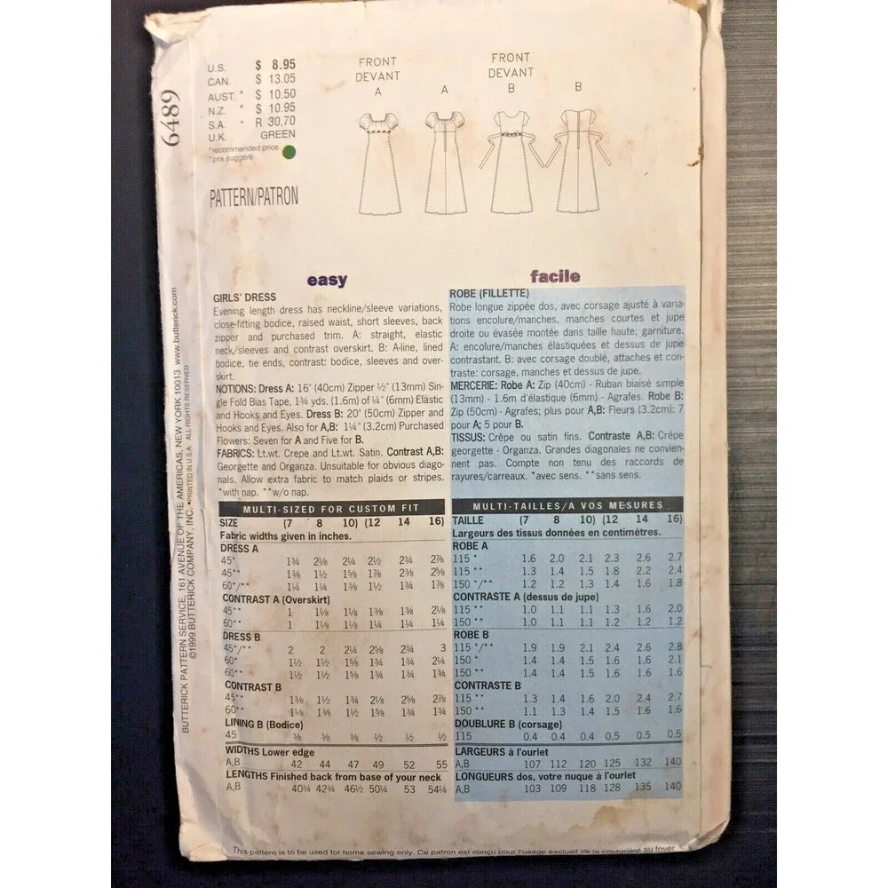 Butterick all items