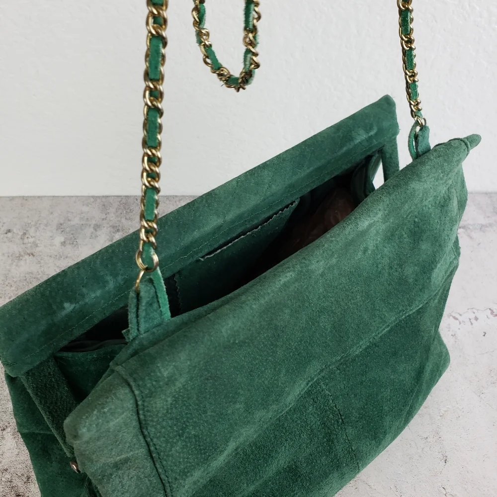 Vintage suede leather
