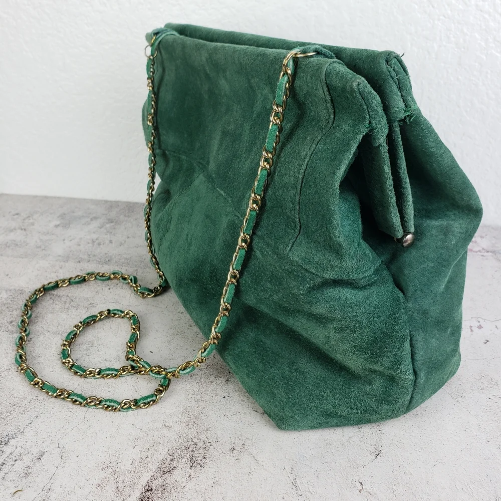 Vintage suede leather
