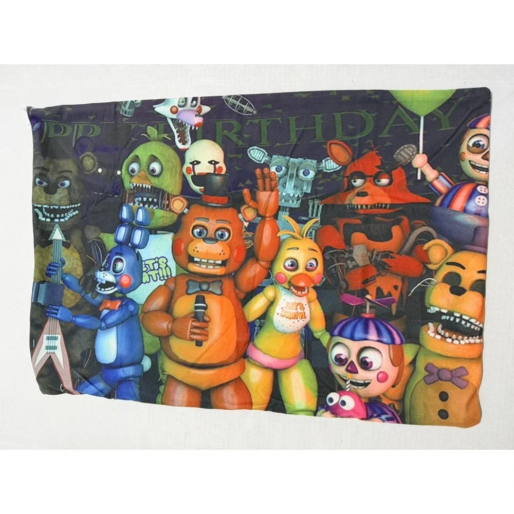 five nights at freddy's‎ 1 sided zip up pillow case 27x18