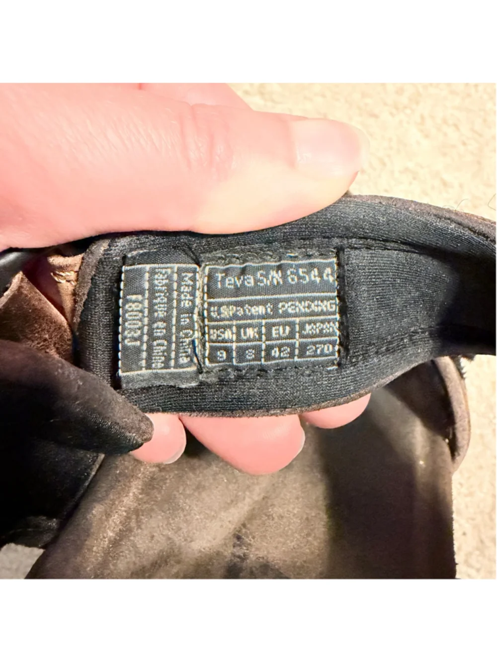 Teva leather cross