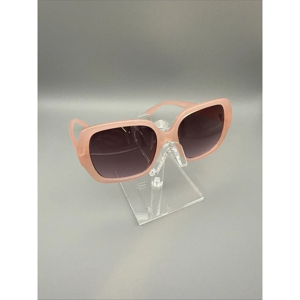 Beeline Authentic Pink Oversized SunGlasses Polarized  Purple Lens- JACKIE O