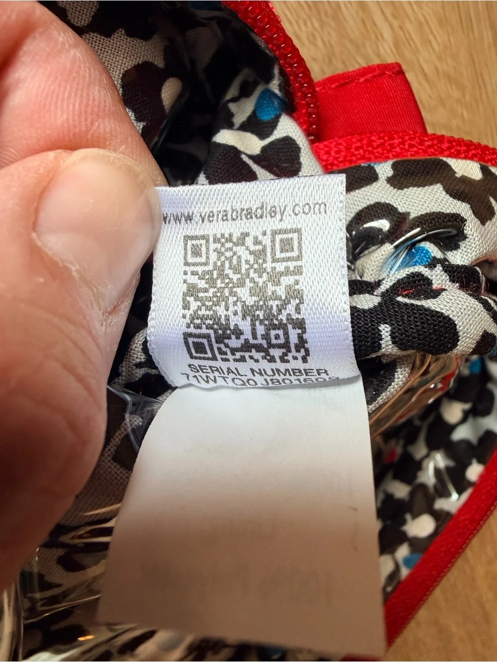 Vera Bradley bright red
