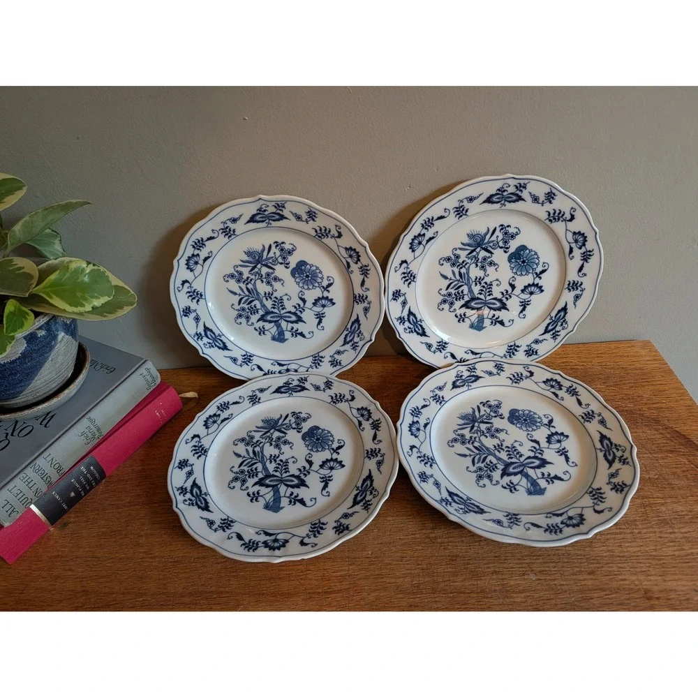 Blue Danube floral plates