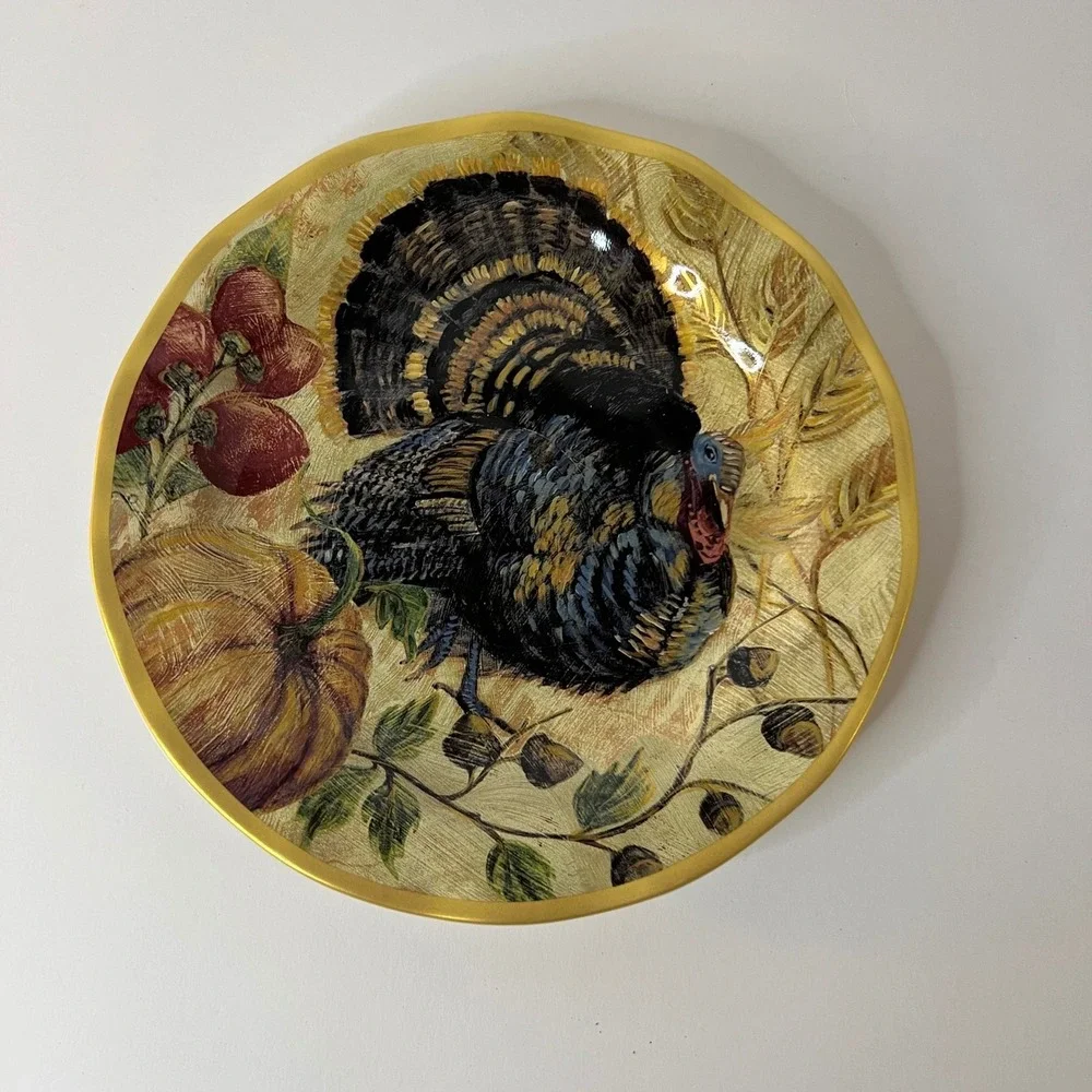 Pottery Barn‎ Fresco Turkey Salad Plate 9