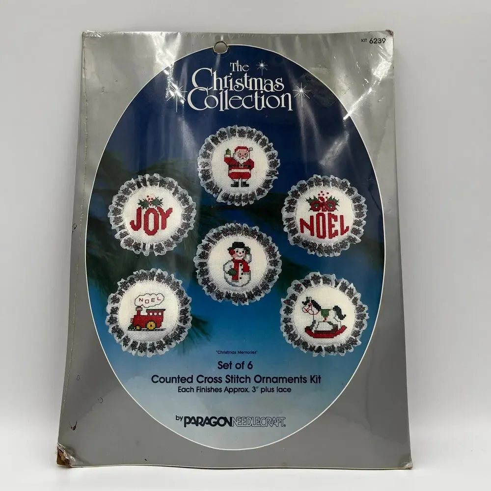 Paragon Needlecraft The Christmas Collection Counted Cross Stitch Ornaments Kit