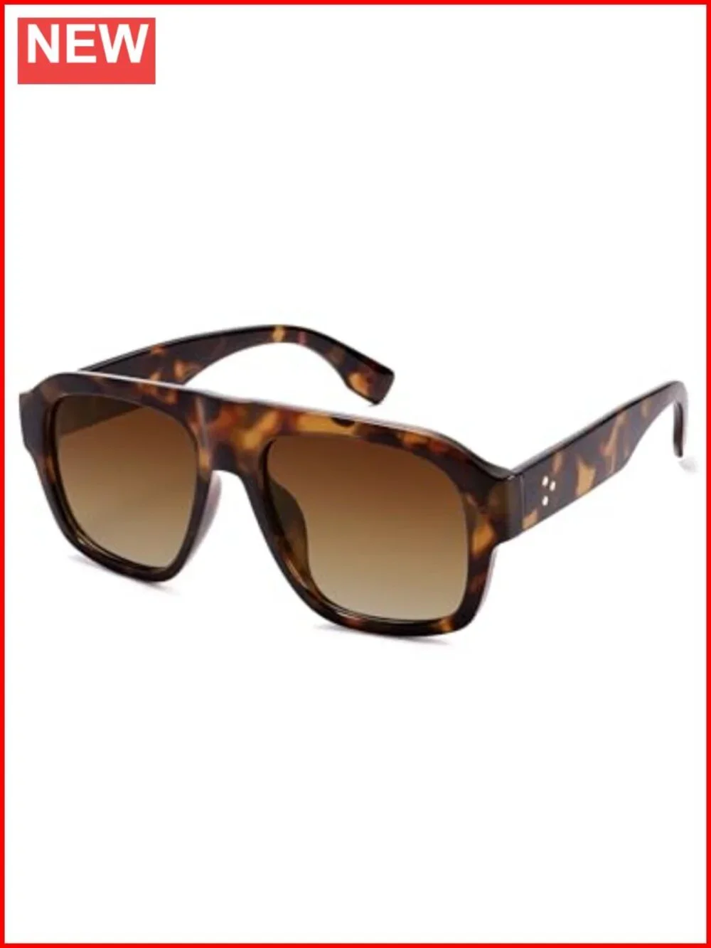 Oversized Polarized Aviator Sunglasses UV400 Protection Full Frame