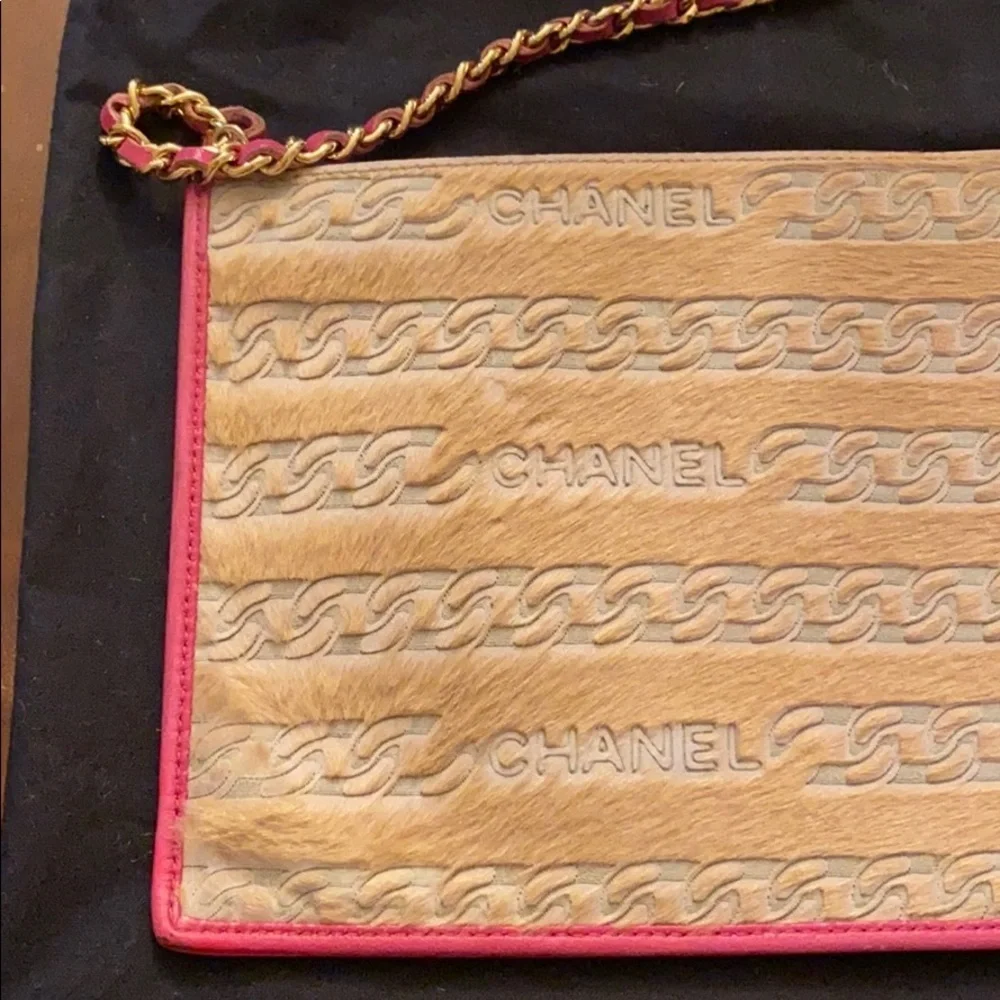 CHANEL tan pink