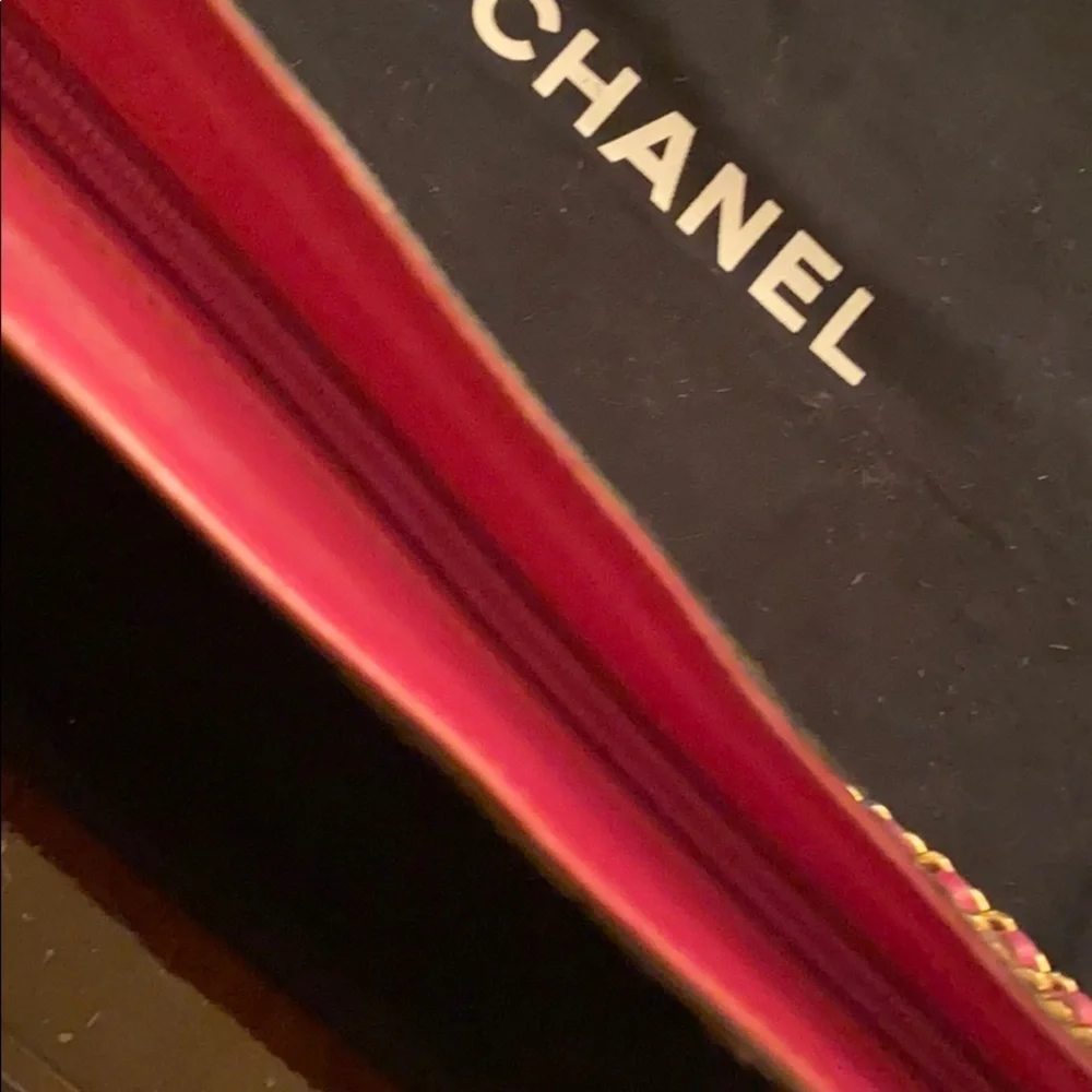 CHANEL tan pink