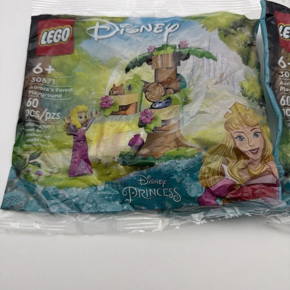 2 LEGO Disney‎ 30671 Aurora's Forest Playground Polybag Princess Sleeping Beauty