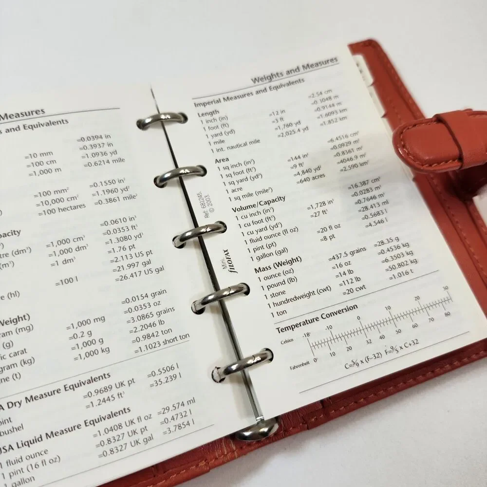 filoFAX planner orange