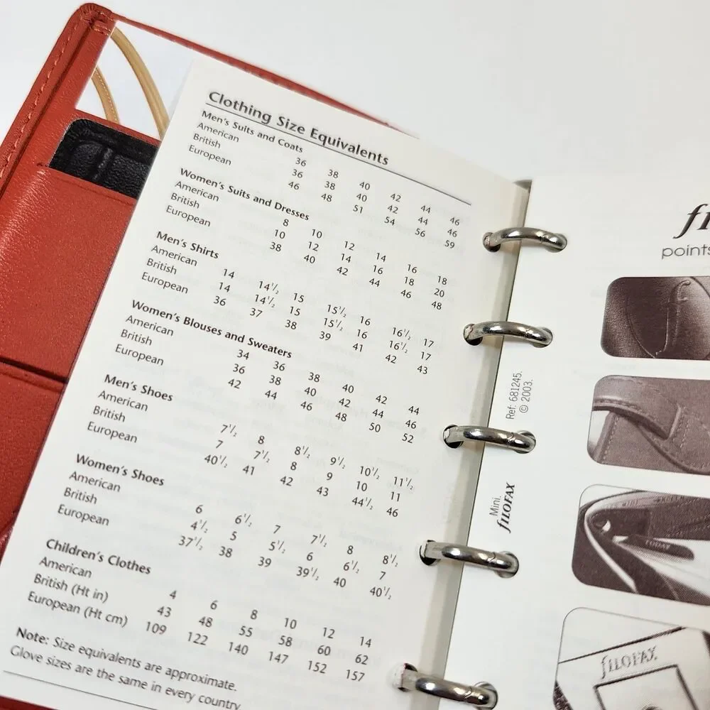 filoFAX planner orange