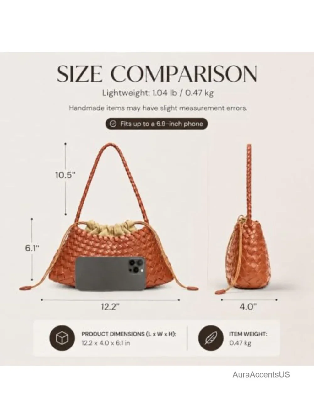 N/A handwoven pu