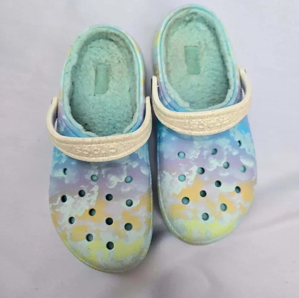 Crocs Kids Multicolor Lined Clog Sandals J4