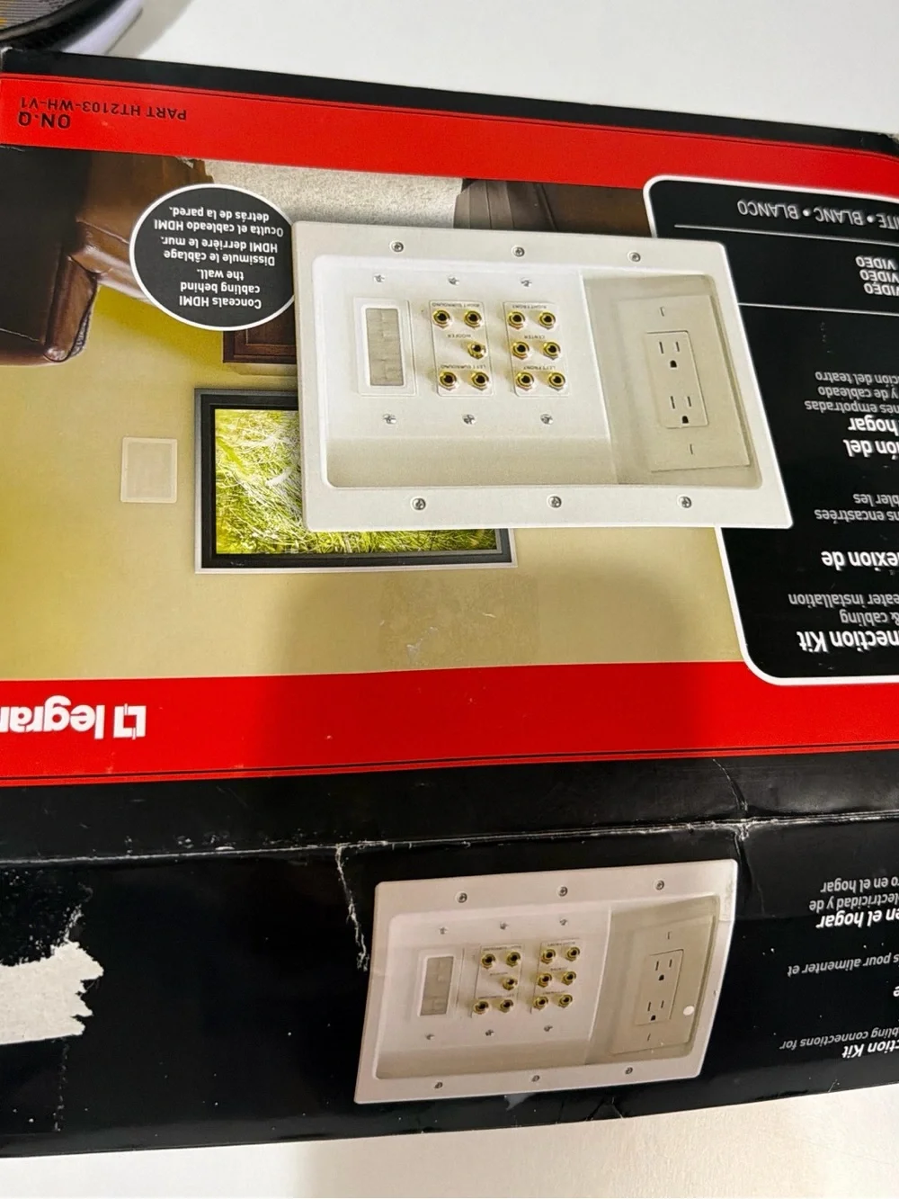 ⁠Legrand On-Q HT2103-WH-V1 In-Wall Home Theater Connection Kit NEW⁠
