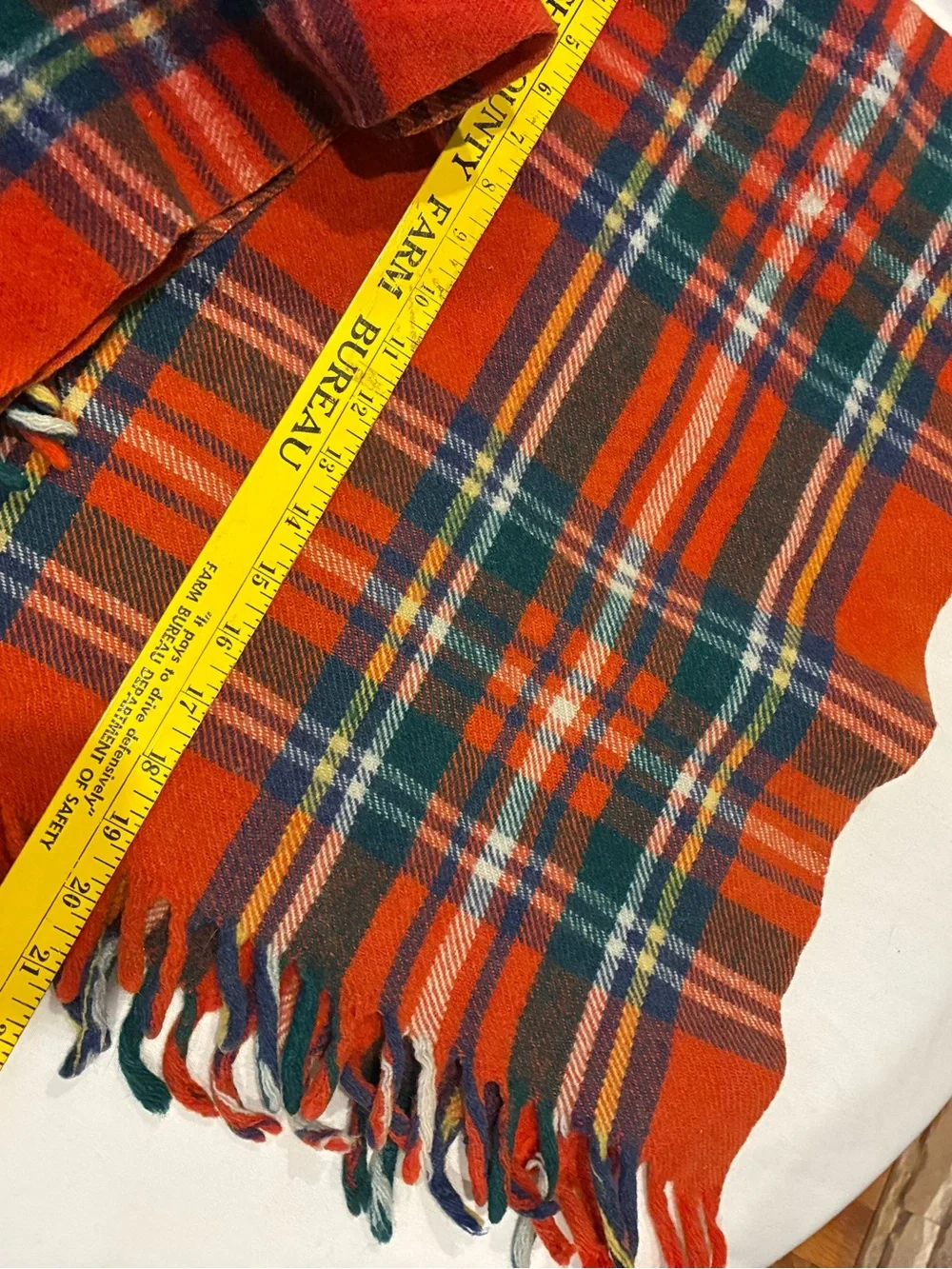 Plaid stadium blanket