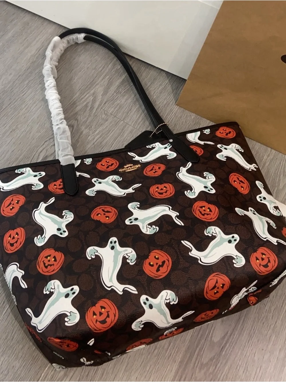 Coach tote playful