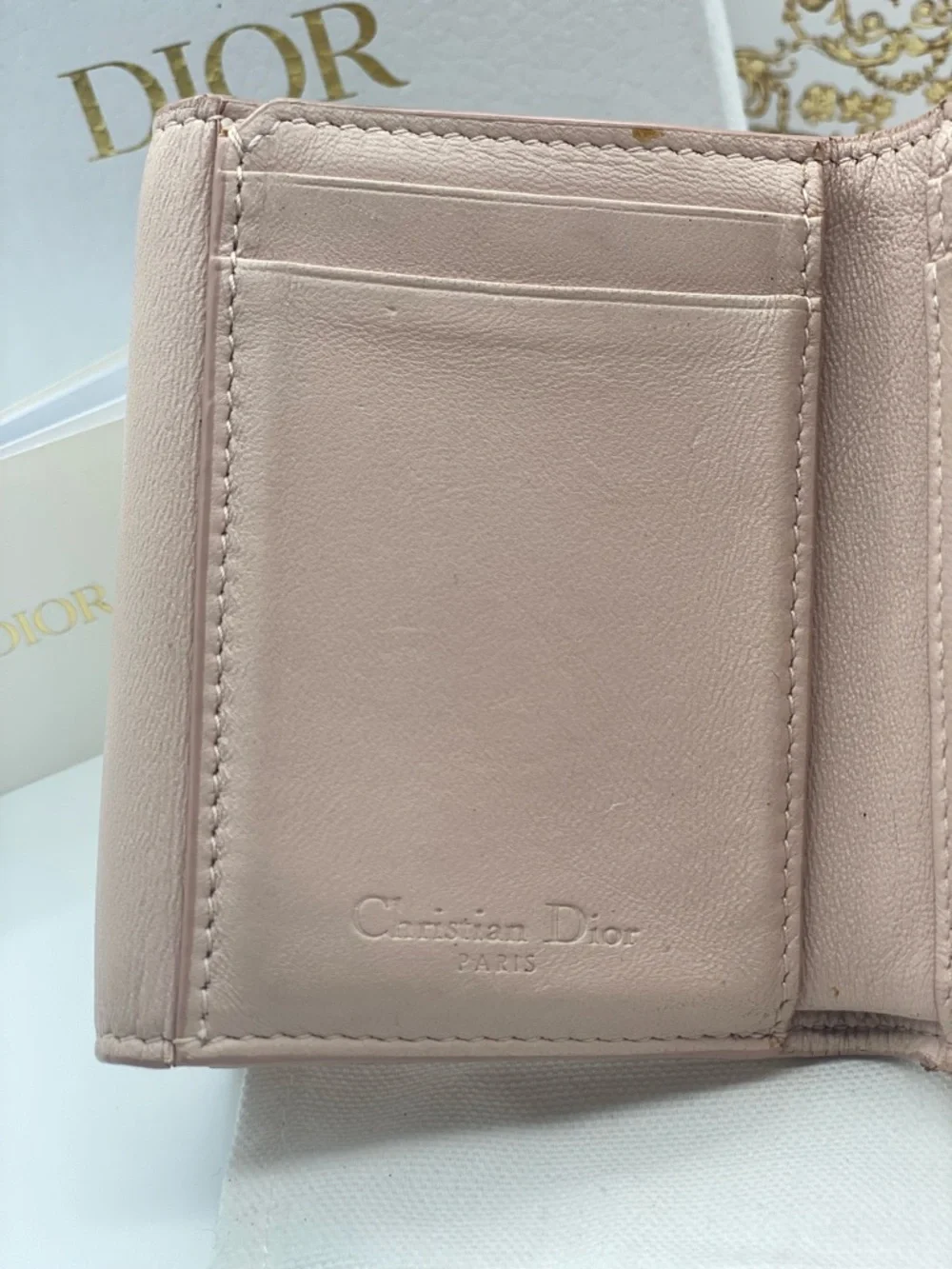 Dior compact wallet