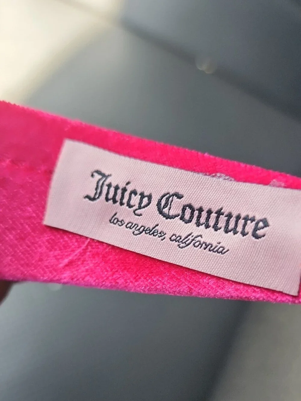 Juicy Couture plush velvet