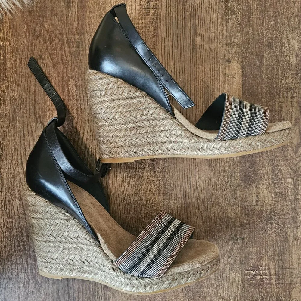 Brunello Cucinelli black leather