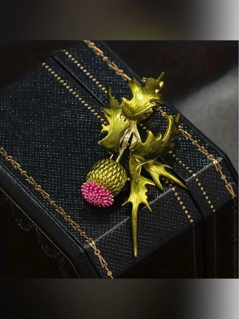 Flowering Thistle Brooch New