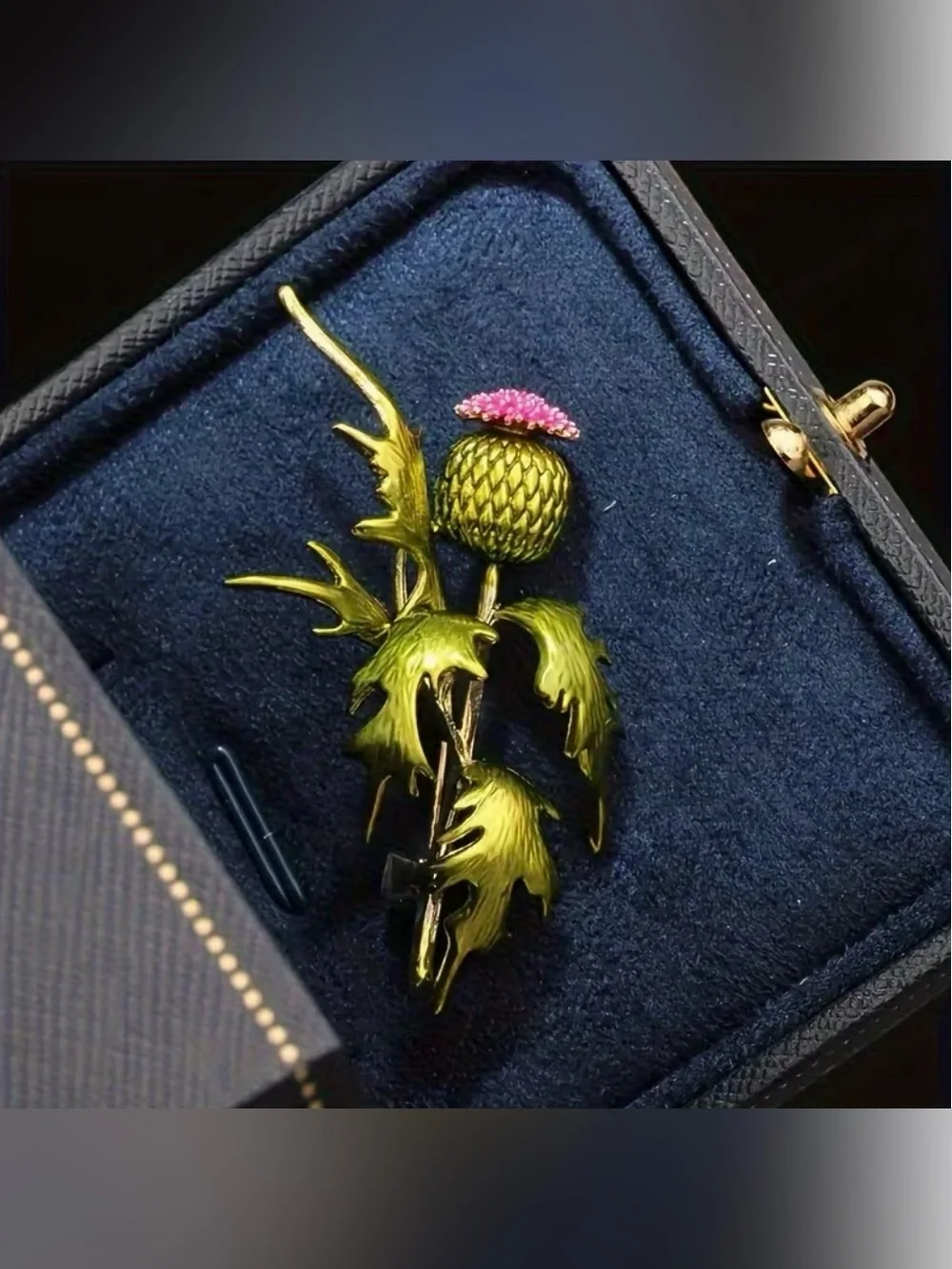 Flowering Thistle Brooch New