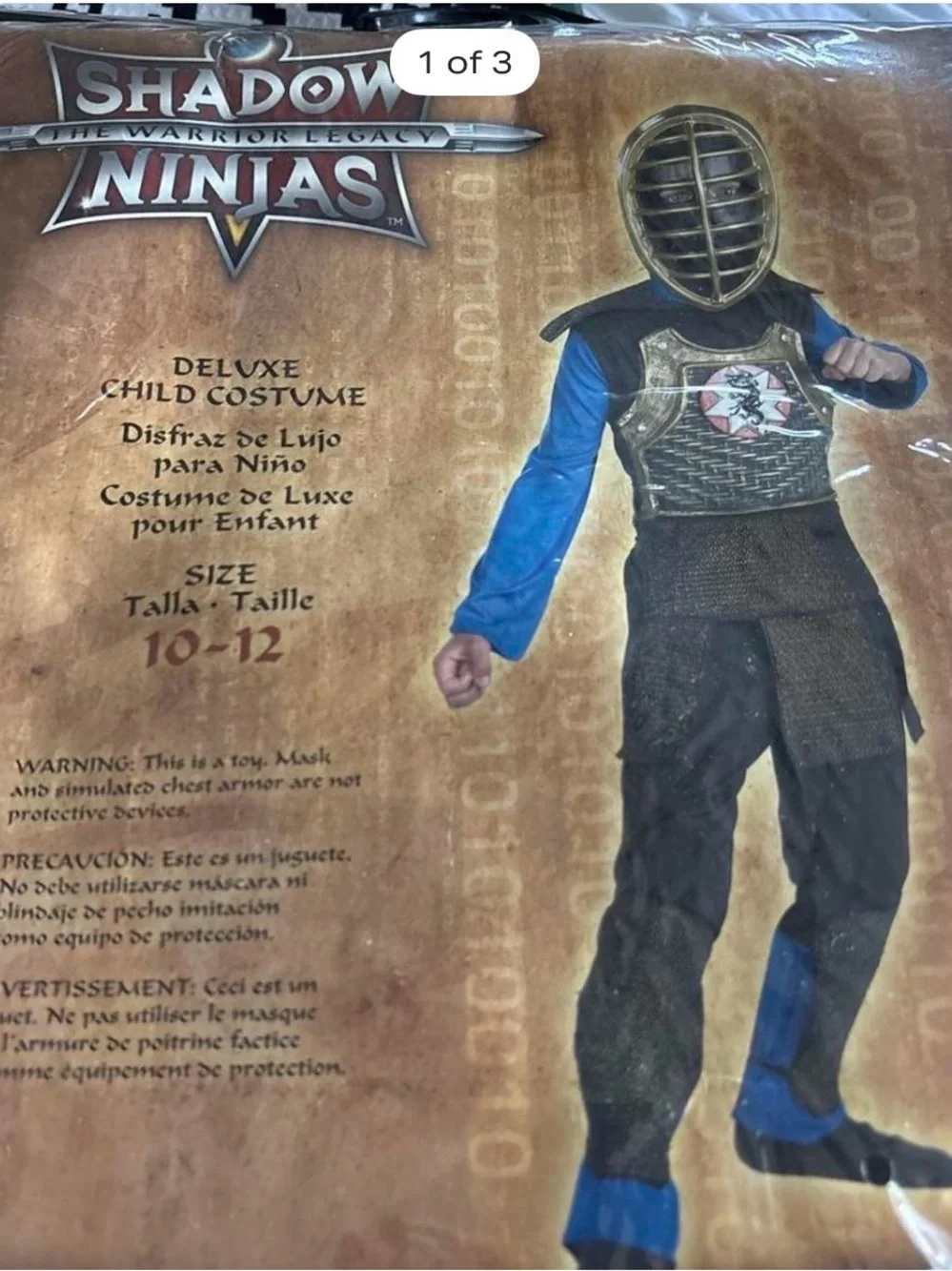 Deluxe Boys Blue Warrior Costume
